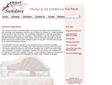 Tablet Screenshot of concertsundaes.com